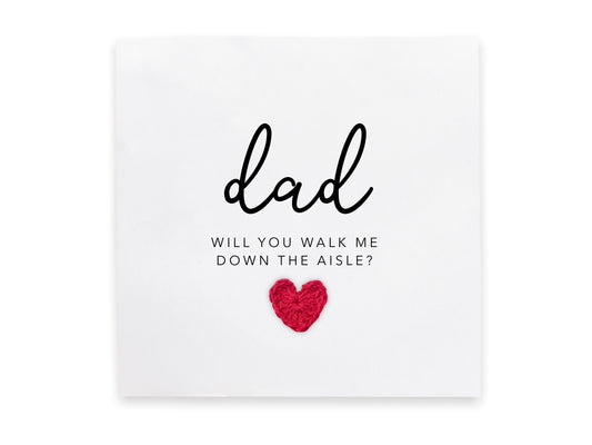 Will You Walk Me Down The Aisle, Mum, Dad, Step Dad, Mum And Dad, Wedding Will You Card, Walk Me Down The Aisle Dad Card, Grandad