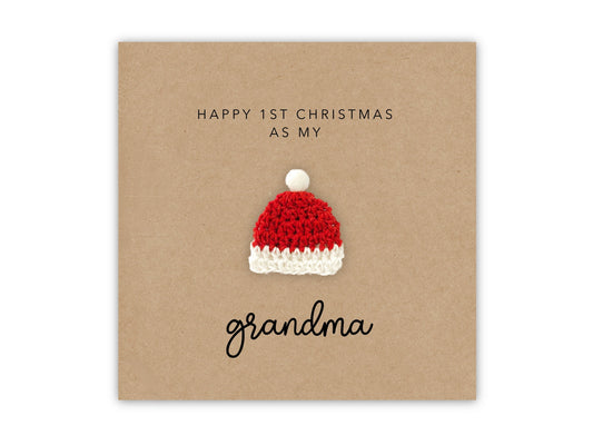 Grandma Nan First Christmas Card, Christmas Card For Grandma, First Christmas Card For Nanna Grandma Christmas Card, Nanna First Christmas