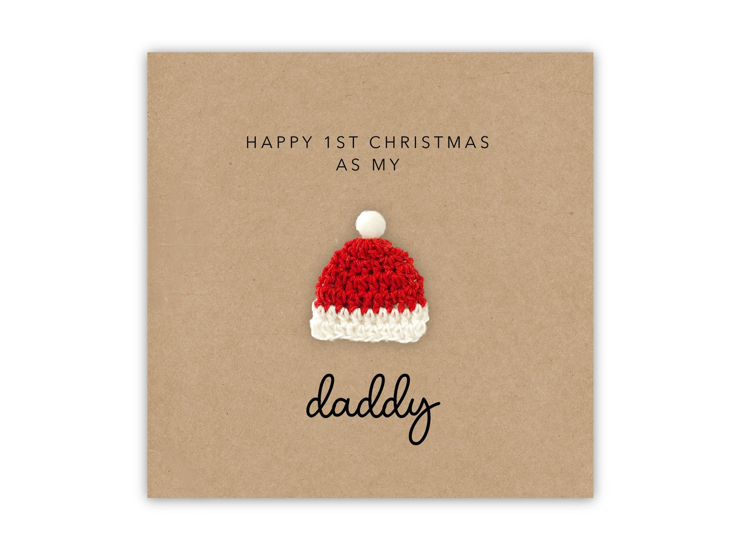 Happy 1st Christmas as my Daddy Card, First Christmas Card for New Dad, Daddy First Christmas Card from Baby, Dad 1st Christmas Card