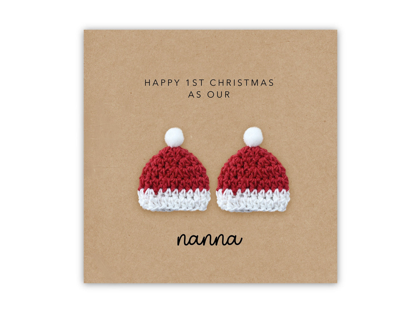 Grandma Nan First Christmas Card from Twins, Christmas Card Grandma, First Christmas Card For Nanna Grandma Christmas Card Nanna to Twins