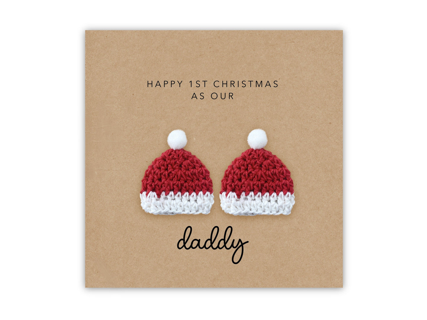 Happy 1st Christmas as my Daddy Card Twins, First Christmas Card for New Dad, Daddy First Christmas Card from Baby, Dad 1st Christmas Twins