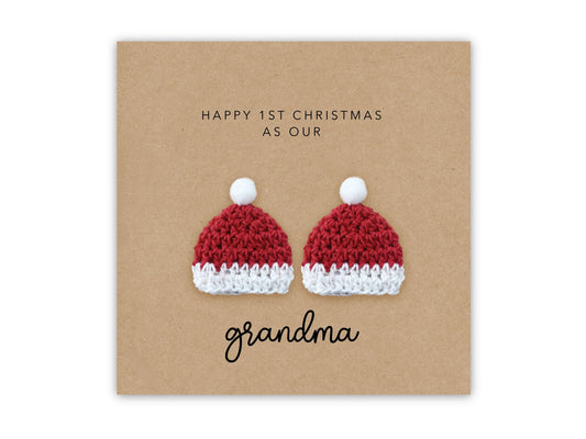 Grandma First Christmas Card from Twins, Christmas Card For Grandma, First Christmas Card For Grandma, Grandma Christmas Card, From Twins