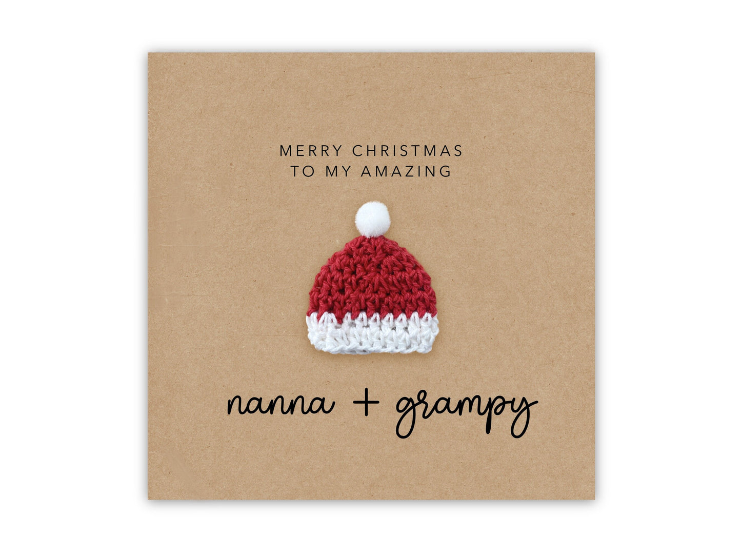 Christmas Card To My Nanna And Grampy, Christmas Card For Grandparents, Christmas Card For My Grandparents, From Grandchildren