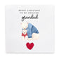 Bear Christmas as a Grandad Card, 1st Christmas Card with Christmas Tree, Simple Xmas Card, Thoughtful Christmas Card