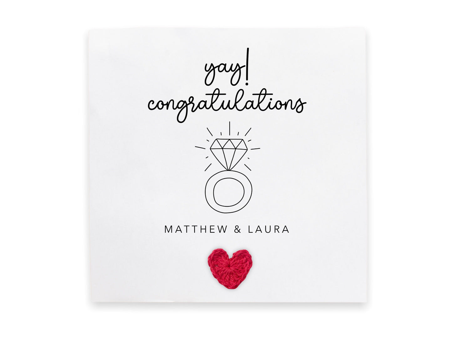 Engagement Congratulations Card, Personalised Card For Engagement, Congratulations On Your Engagement Card, The Big Day Card, Ring on it