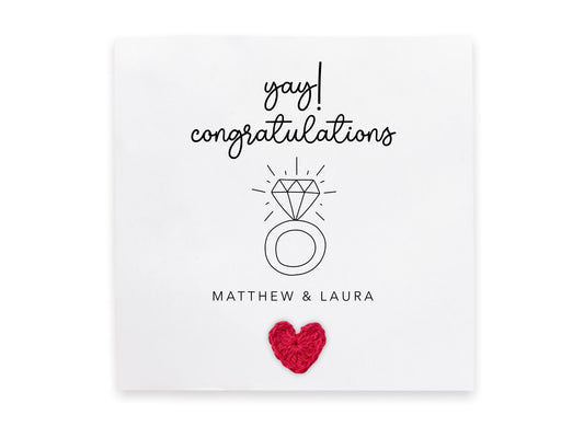 Engagement Congratulations Card, Personalised Card For Engagement, Congratulations On Your Engagement Card, The Big Day Card, Ring on it