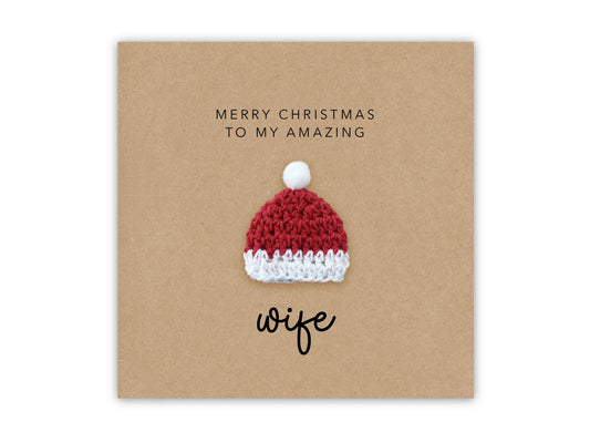 Merry Christmas to My Amazing Wife, Christmas Card for Wife, Christmas Card, Christmas Card for Partner Wife Christmas Card