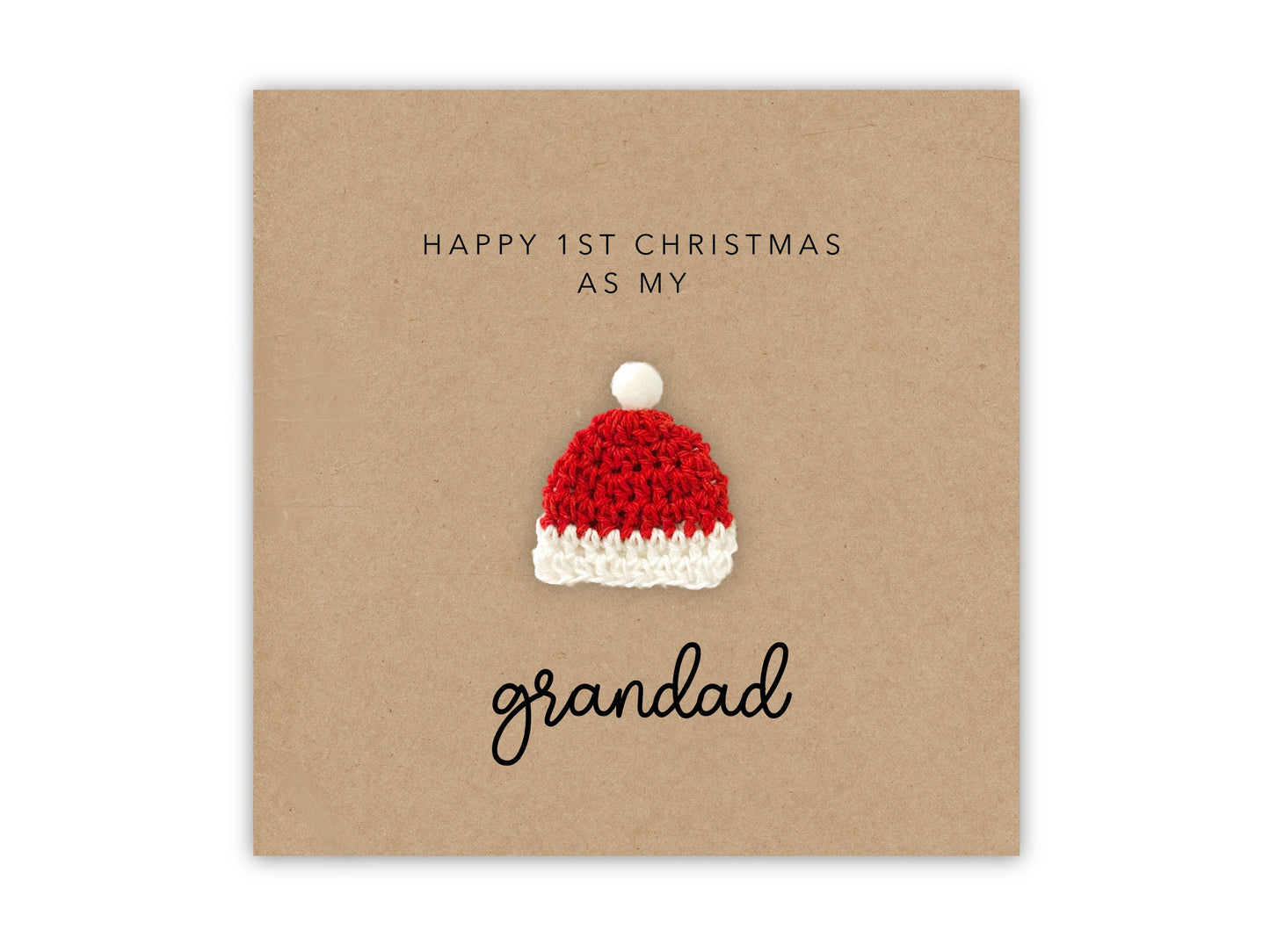 Happy First Christmas Card as My Grandad, Christmas Card for Grandad, 1st Christmas Grand Dad Card, Granddad Christmas Card