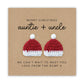 Merry Christmas Uncle and Auntie From Bump Twins, Christmas Card Uncle Auntie To be Christmas Card, Cute Christmas Card From Bump to Twins