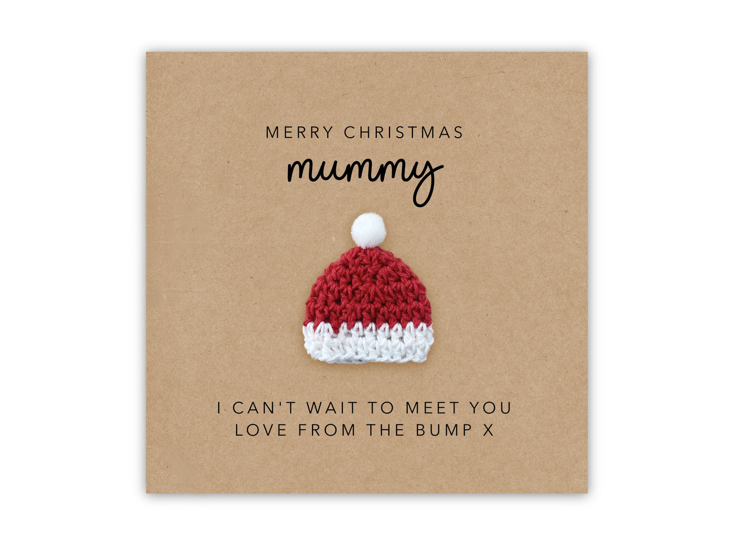 Mummy To Be Christmas Card From The Bump, Christmas Card For Mum To Be, Mummy-to-Be Card, New Mum Christmas Card, From Bump