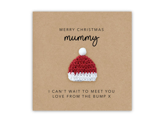 Mummy To Be Christmas Card From The Bump, Christmas Card For Mum To Be, Mummy-to-Be Card, New Mum Christmas Card, From Bump