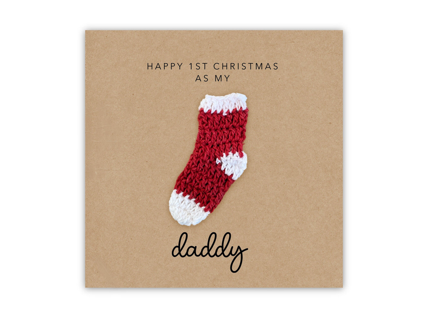 Happy 1st Christmas as my Daddy Card, First Christmas Card for New Dad, Daddy First Christmas Card from Baby, Dad 1st Christmas, Ornament