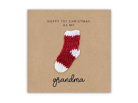 Grandma First Christmas Card Ornament, Christmas Card For Grandma, First Christmas Card For Grandma, Grandma Christmas Card, Ornament