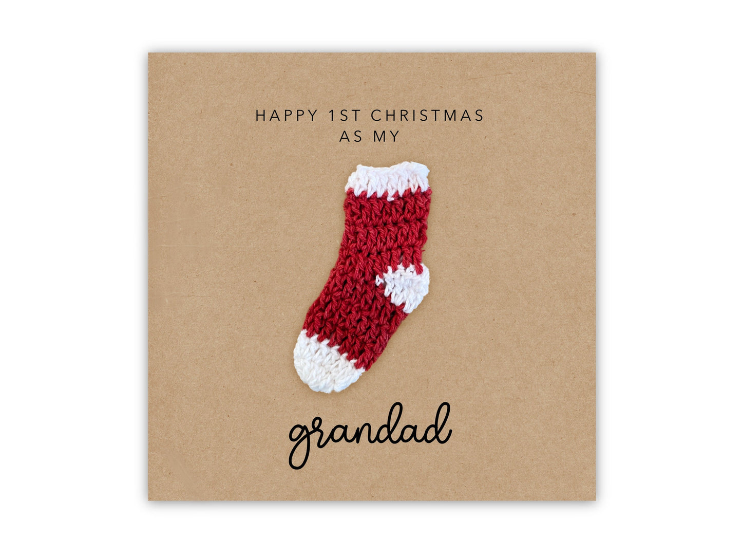 Happy First Christmas Card as My Grandad, Christmas Card for Grandad, 1st Christmas Grand Dad Card, Granddad Christmas Card, Ornament