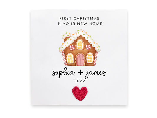 First Christmas In Your New Home Card, New Home Christmas Card, Personalised 1st Christmas New Home Card, New House Card for Couple