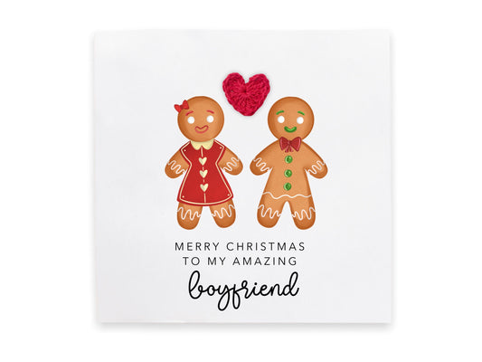 Boyfriend Christmas Card, Merry Christmas To An Amazing Boyfriend, Christmas Card For Boyfriend, For Him, Funny Christmas Card