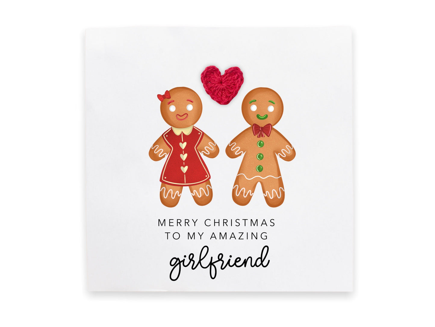 Girlfriend Christmas Card, Romantic Christmas Card for Her
