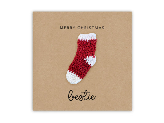 Christmas Card to My Bestie, Xmas Best Friend Card, Simple Best Friend Christmas Card, Friend Christmas Card, Card for Bestie, Christmas
