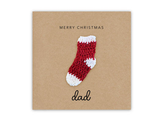 Merry Christmas Dad Card, Dad Christmas Card, Christmas Card For Daddy, Father Christmas Card, Christmas Dad Card