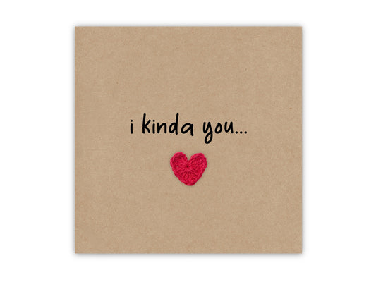 I like really like you card, Valentines Day Anniversary Card, I Love You Card, I like you,  Card for him, I love you, For partner