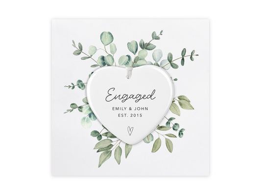 Personalised Engaged Keepsake Card,  Congratulations on your engagement, Happy Engagement, Keepsake Card, Gift, Engaged Card