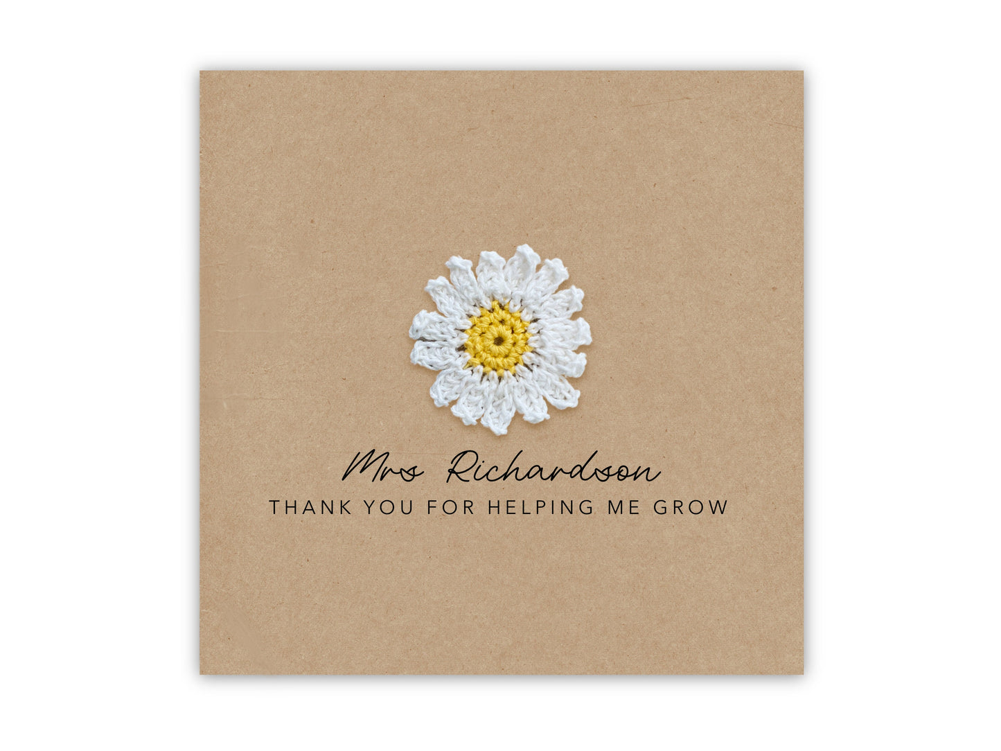 Thank You Teacher Card, Thank You Nursery Card, School Teacher, Classroom Assistant, Thank You Greeting Card, Thank you teacher card