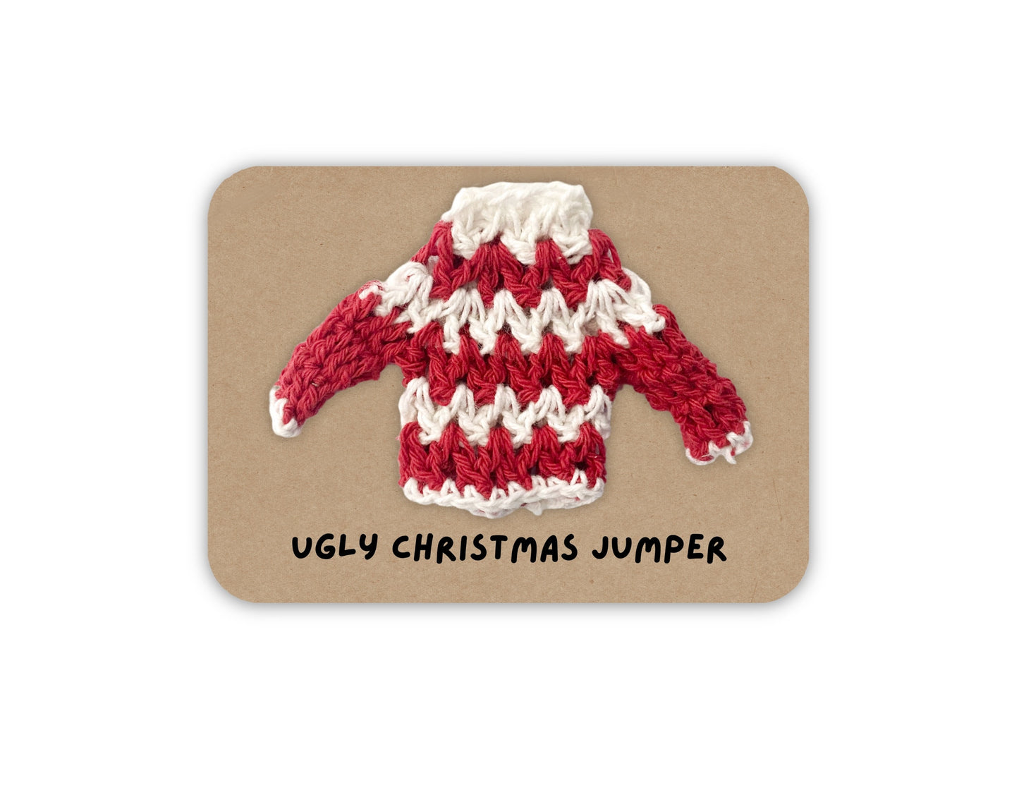 Christmas Brooch, Ugly Christmas Jumper, Stocking, Funny Christmas Gift, Christmas Jumper Day, Small Gift, Funny Christmas Jumper,Mini Santa