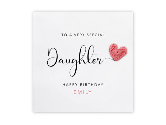 Personalised Daughter birthday card, Daughter card, Birthday Card, handmade card for Daughter, happy birthday niece, Happy Birthday for her