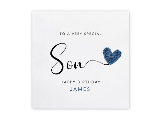 Personalised Son birthday card, Son card, Birthday Card, handmade card for Son, happy birthday niece, Happy Birthday for him