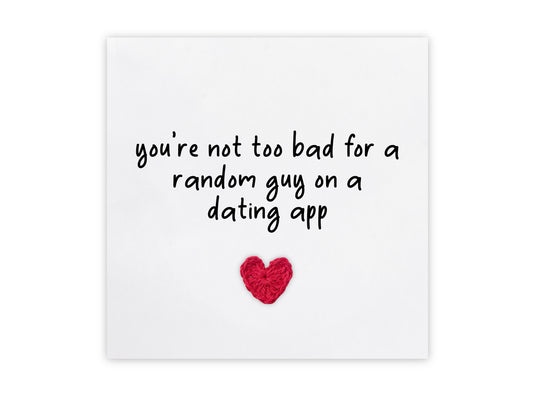 Funny Anniversary Card,  Funny Valentines Card, Anniversary Card, Dating App, Online Dating Card, Swipe Right