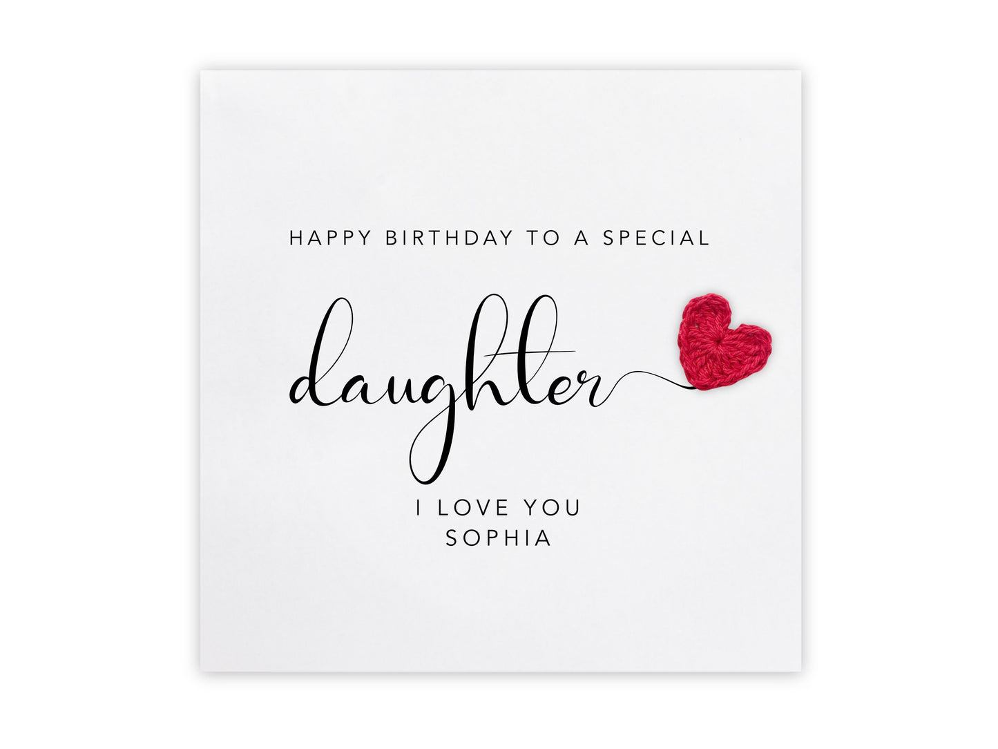 Personalised Daughter birthday card, Daughter card, Birthday Card, handmade card for Daughter, happy birthday niece, Happy Birthday for her