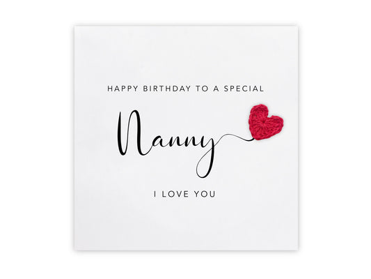 Nanny Grandma Birthday Card, Card For Grandma, Birthday Card for Grandma, Keepsake card, Happy Birthday Nanny Grandma