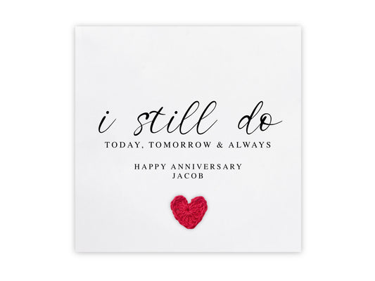 Personalised Anniversary Card, Forever And Always, Love Card, Romantic Card, Husband Wife, Boyfriend, Girlfriend