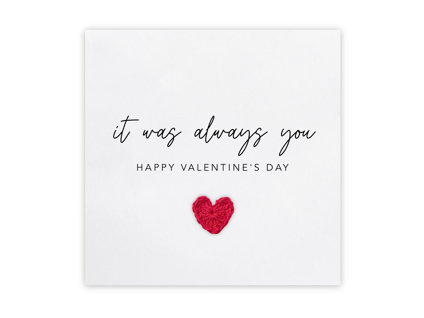 It was Always You, Romantic Love Card, Happy Valentines Card, Anniversary Card, Partner, Boyfriend-Girlfriend, Wife-Husband, Friend Card