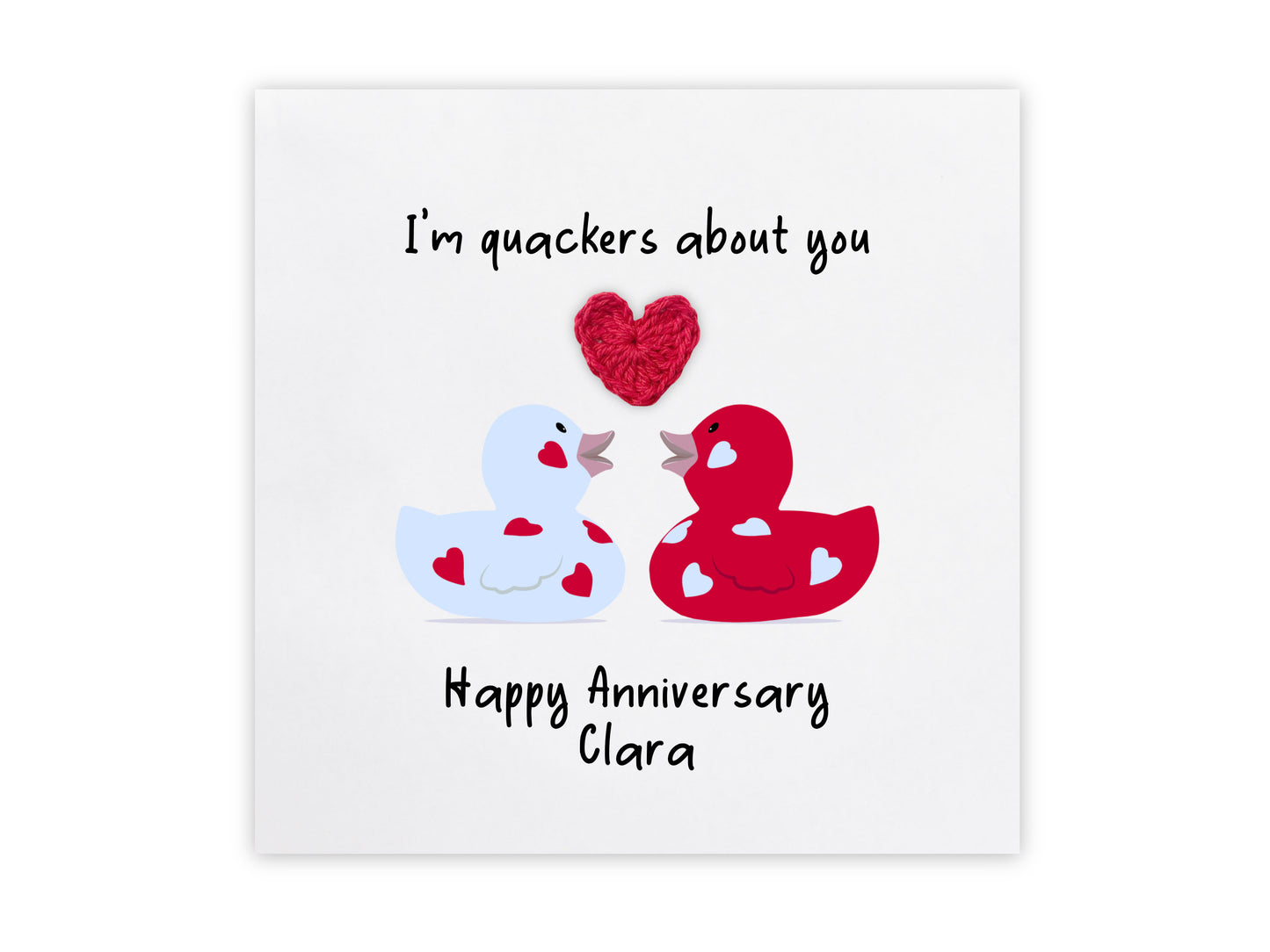 Duck Couple Anniversary Card For Husband, Wife, Partner, Fiancé, Fiancée, Boyfriend, Girlfriend, Funny Card, Pun Card, Anniversary