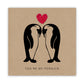 You're My Penguin Anniversary Card - Love Valentines Anniversary Wedding Card - Penguin Card - Happy Valentines Day - I love you card