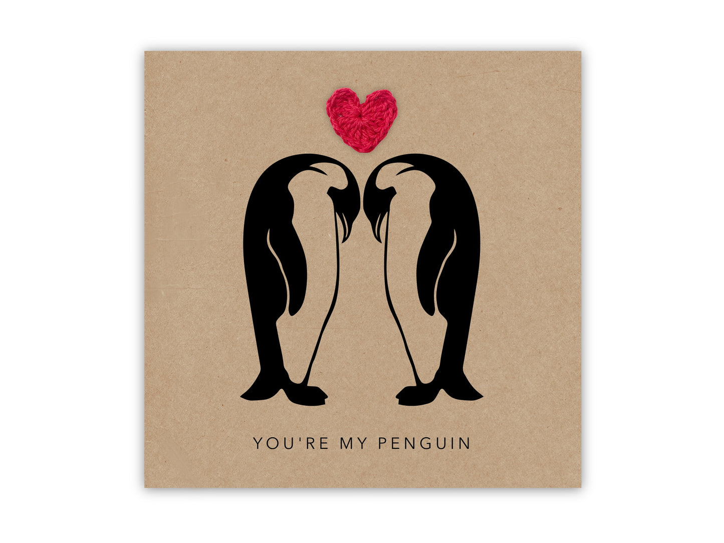 You're My Penguin Anniversary Card - Love Valentines Anniversary Wedding Card - Penguin Card - Happy Valentines Day - I love you card